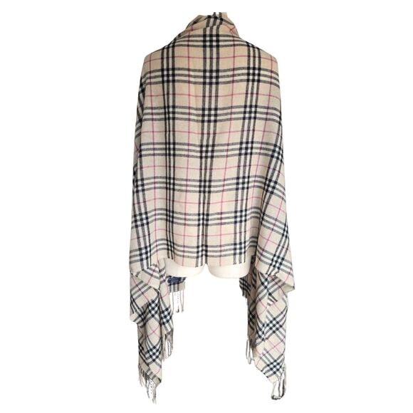 Burberry London 100% Cashmere Scarf Archive Beige Heritage Check Made in England - Picture 2 of 9